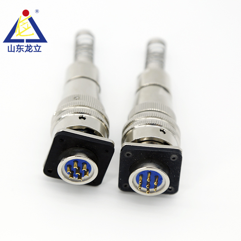FQN18夹线板式航插连接器扣式防水圆形连接器电子电气设备连接器