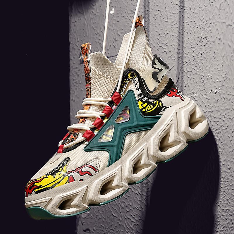 Factory Direct Sales High Quality National Fashion Large Size Tank Bottom Sports Casual Shoes Men's Shoes Mesh Shoes