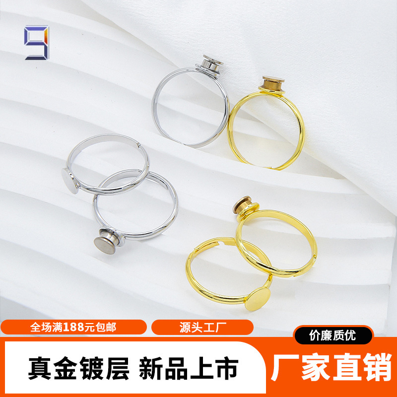 Factory Direct Sales 18K Real Gold Plated Ring Jewelry, Same Style as Internet Celebrities, Adjustable Size, Multiple Color Options Factory Direct Sales 18K Real Gold Plated Ring Jewelry, Same Style as Internet Celebrities, Adjustable Size, Multiple Color Options