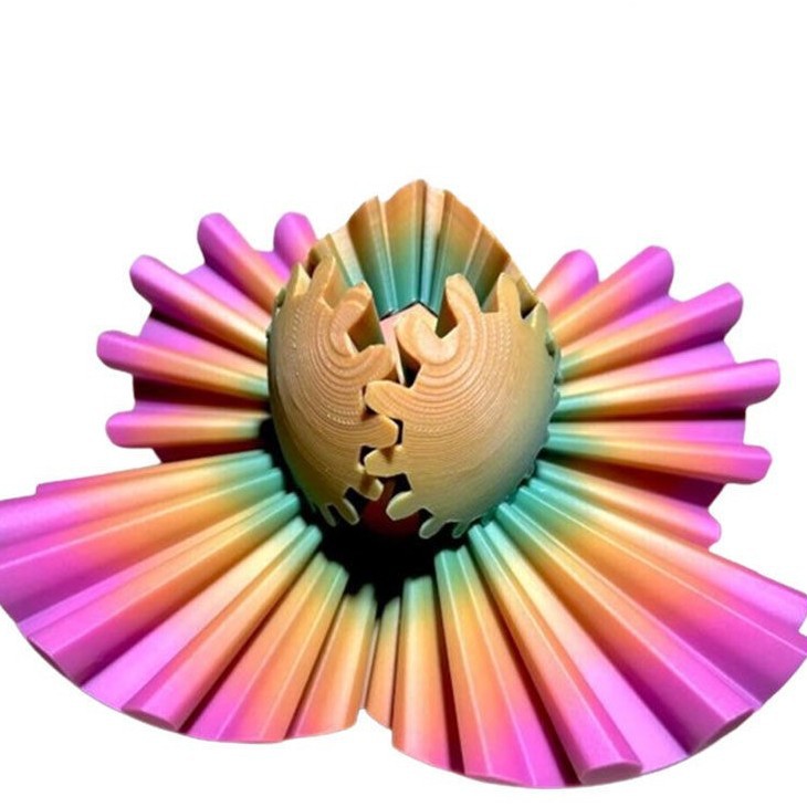 회전하는 기어볼 [캔디 컬러] 효과는 무작위입니다