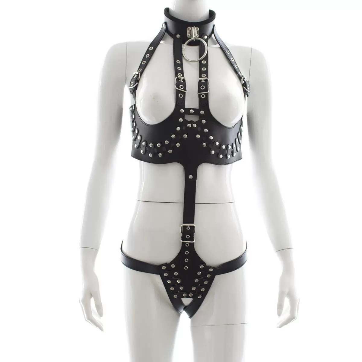 用品皮革女王装厂家跨境出口女用pu套装调情玩具黑色夫妻穿戴性感