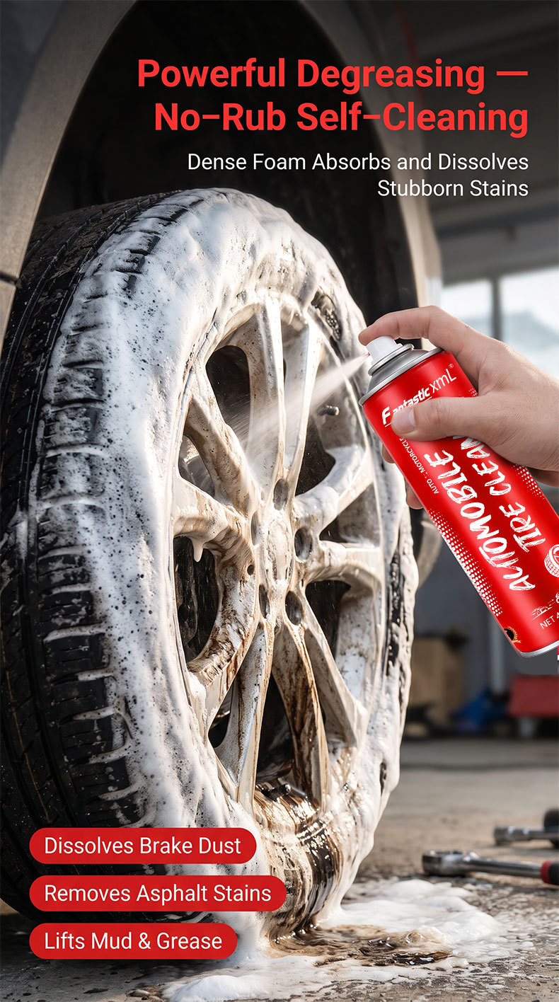 Car Tire Shine Agent, Tire Wax, No-Wash Cleaning, Stain Removal, Long-Lasting Polishing, Maintenance and Refurbishment Agent, Anti-Aging, Cross-Border