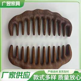 龙凤檀多齿梳檀木经络穴位头部按摩梳家用实木通用按摩梳子跨境