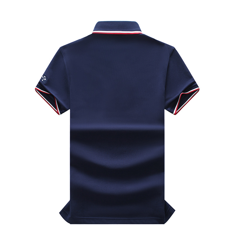 Polo homme rétro rayé casual manches courtes sport chic t-shirt_voghion.com