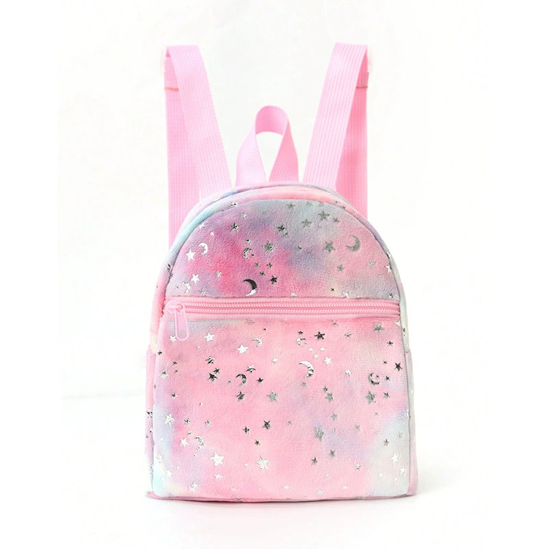 Mini backpack shoulder bag, compact multicoloured design, quilted, 18×19×10 cm