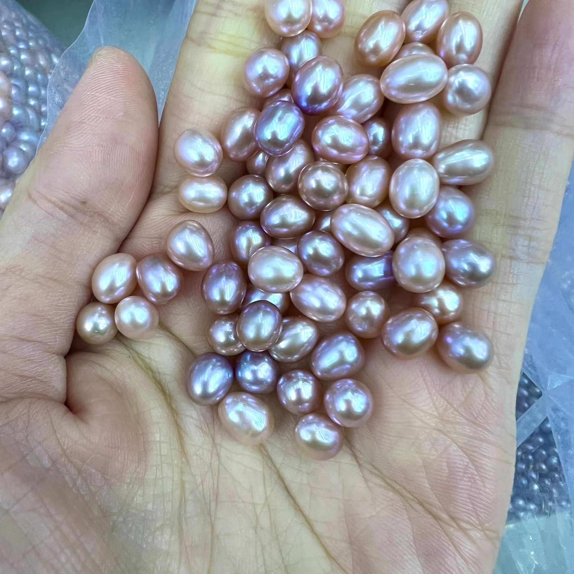 Freshwater rice -shaped water droplet pearl no timeless 5A pseudo…