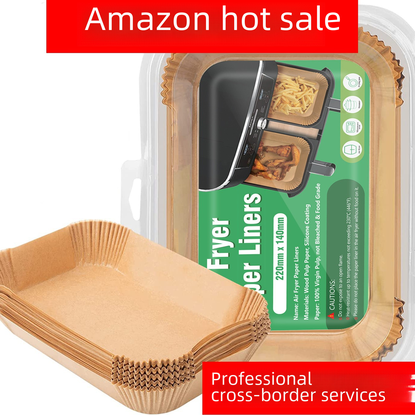Amazon's popular air fryer paper rectangular air fryer paper baking…