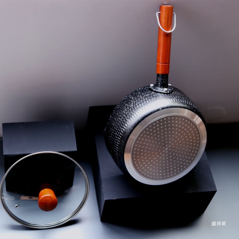 Japanese-Style Yukihira Pot Instant Noodle Pot Cooking Pot for One Person Rice Stone Household Non-Stick Pot Small Milk Pot Baby