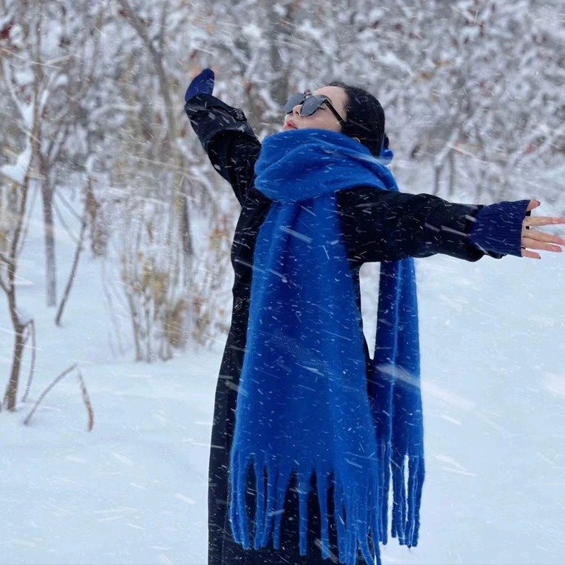 Small version of mohair-dark blue