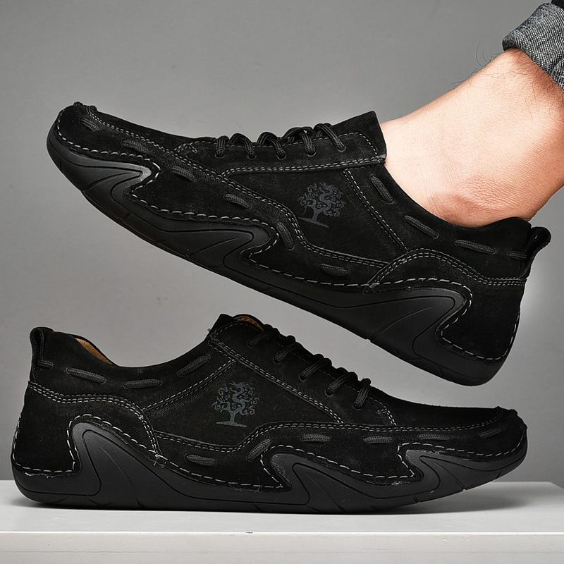 Cross-border Large Size Men's Doug Shoes New Low-top Hand-stitched Octopus Men's Shoes Fashionable All-match Casual Shoes for Men