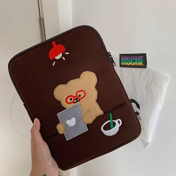 Cross-Border In-Stock Teteum Korea Ins Cute Notebook Tablet Bag 13.3inch Inner Sleeve 11inch Bag