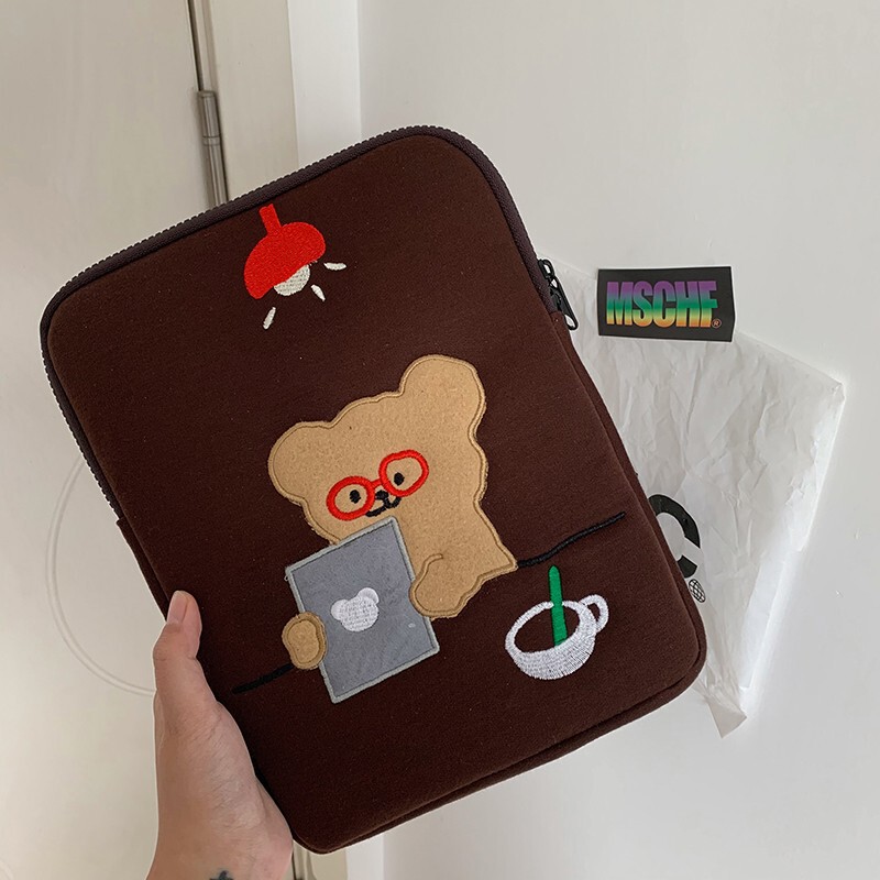 Cross-Border In-Stock Teteum Korea Ins Cute Notebook Tablet Bag 13.3inch Inner Sleeve 11inch Bag