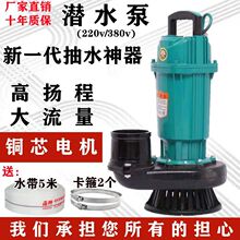 潜水泵1寸2寸2.5寸3寸4寸高扬程大流量抽水220v380农用家用潜水泵