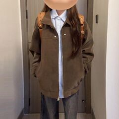 法式气质简约咖色polo领外套女春秋季慵懒风气质百搭棒球服上衣潮