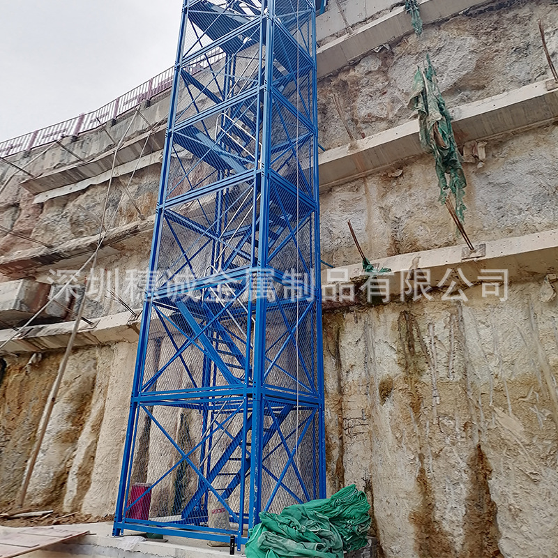 现货3*2*2安全梯笼桥梁基坑爬梯 厂家供应建筑工地梯笼量大可优惠
