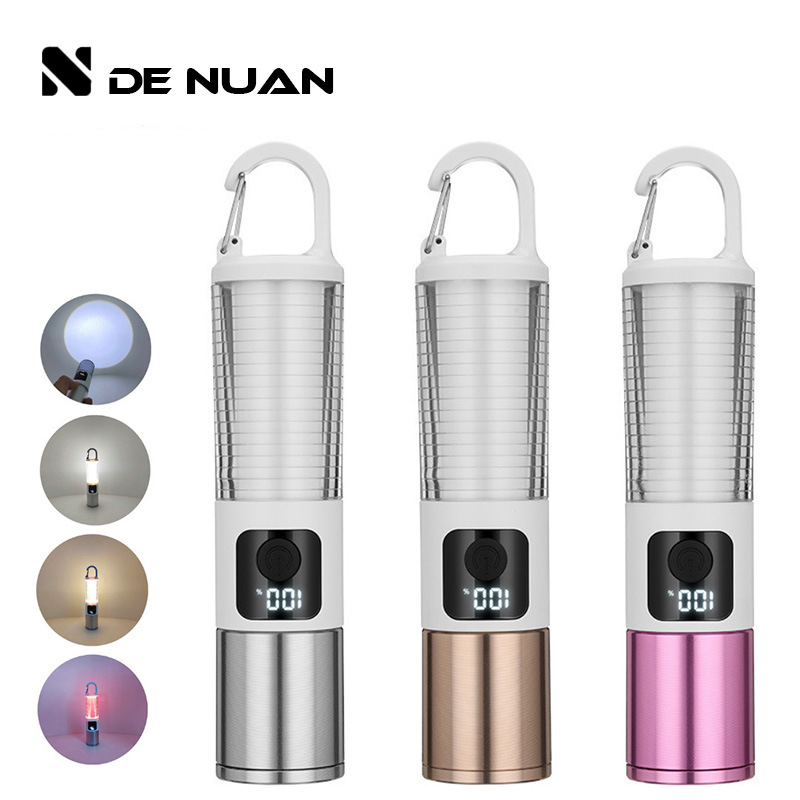 Outdoor Camping Light, Strong Light Zoom Flashlight, Multi-Light Source Ambient Light, Portable Lighting, Strong Light Flashlight