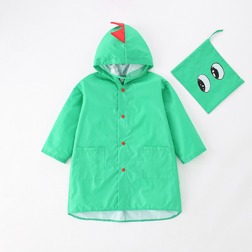 Little dinosaur waterproof and windproof poncho for children, boys and girls, kindergarten raincoat, Amazon foreign trade ins does not include tax