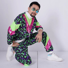 万圣节狂欢节舞台装欧美80年代复古运动衣活力舞蹈运动健身操滑雪