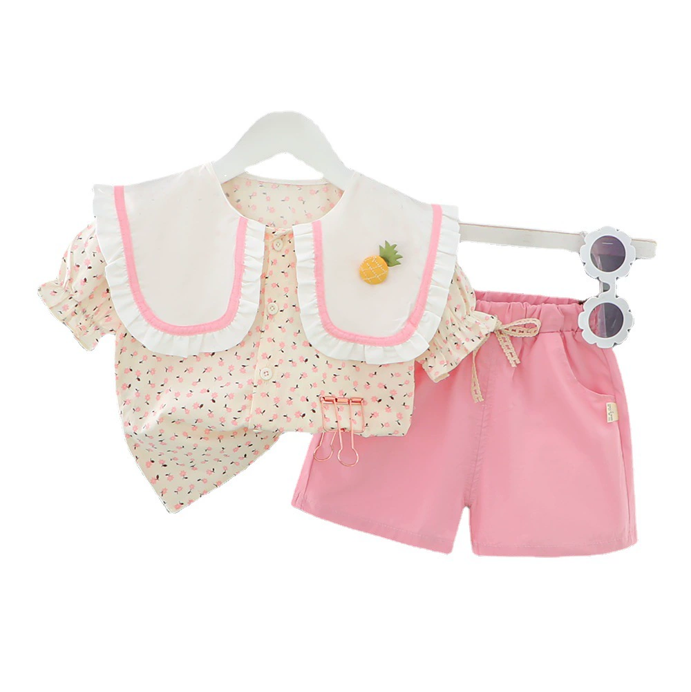 Summer set, trend summer clothing girl's, 2023 collection, western style, Korean style