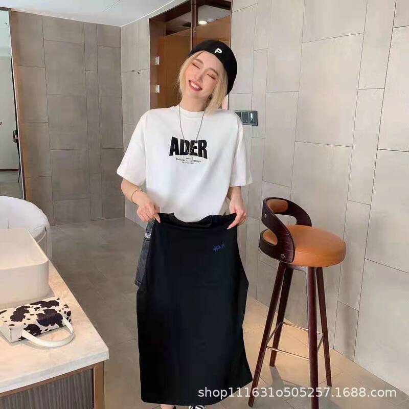 Ader Korean Style Trendy Brand Short Letter Ghost Decal Round Neck Short-Sleeved T-Shirt for Men and Women Same Style Couple Wear in Stock Ader Korean Style Trendy Brand Short Letter Ghost Decal Round Neck Short-Sleeved T-Shirt for Men and Women Same Style Couple Wear in Stock