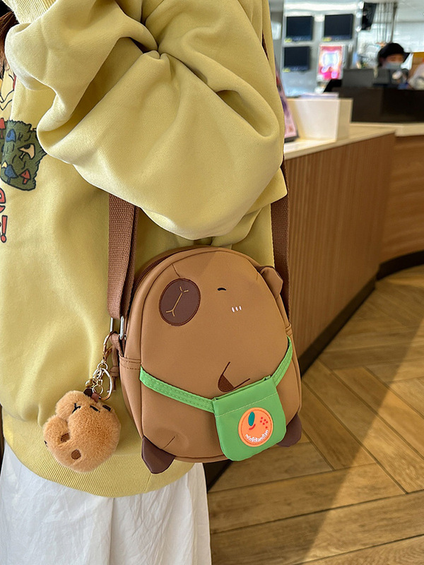 カピバラのショルダーバッグ女性2025新作かわいいカピバラのバッグ|undefined