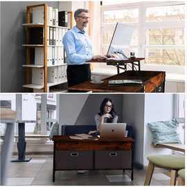 升降咖啡桌客厅多功能茶几办公室休息办公一体桌家用可收纳咖啡桌