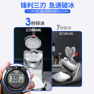 Ice crusher commercial ice planer household small automatic milk tea shop snow ice outdoor stall cotton ice wholesale