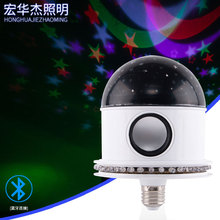led舞台灯七彩rgb星空投影灯蓝牙氛围灯声控音响ktv魔球灯灯光秀