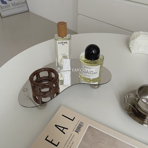 INS Irregular Plate High-end Acrylic Tray INS Home Decor Aromatherapy Ornament Bottom Support Photography Props