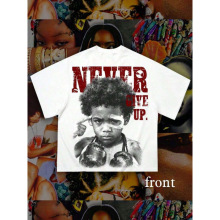 �羳ŷ��Vintage T Shirts Men, Never Give Up Little Boxer