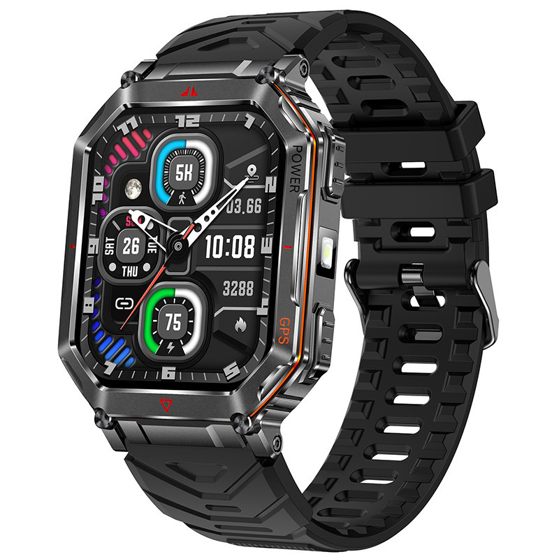 Popular Kr92 Smart Watch Gps Positioning Voice Assistant Led Light Compass Men's Bracelet Cross-Border Ai Dial