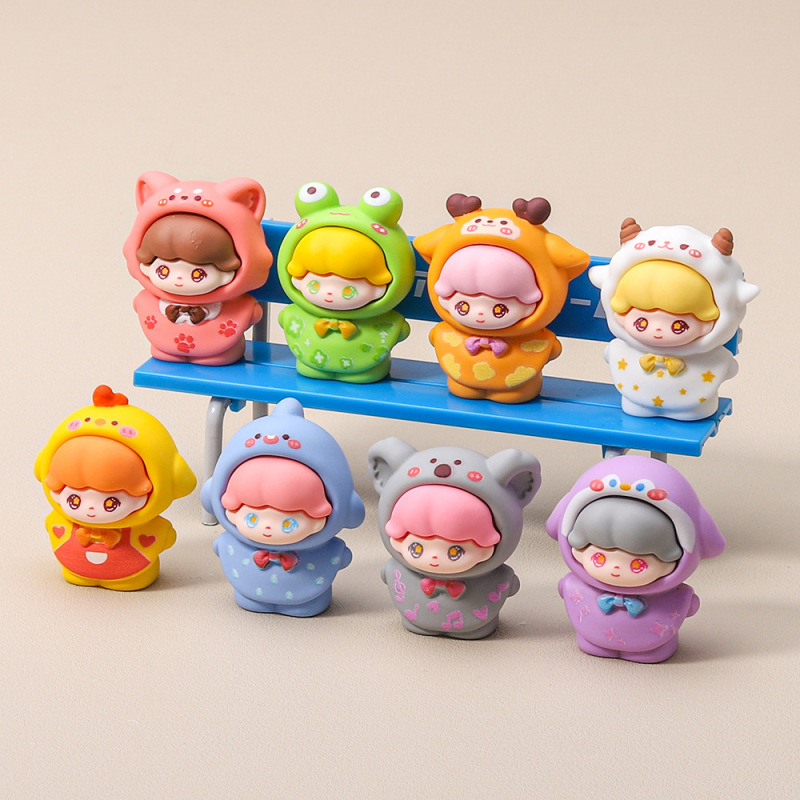 感触ペイント小動物レインコート Dimo 樹脂小さな装飾品ジュエリーアクセサリー diy ペンダントかわいいペア卸売|undefined