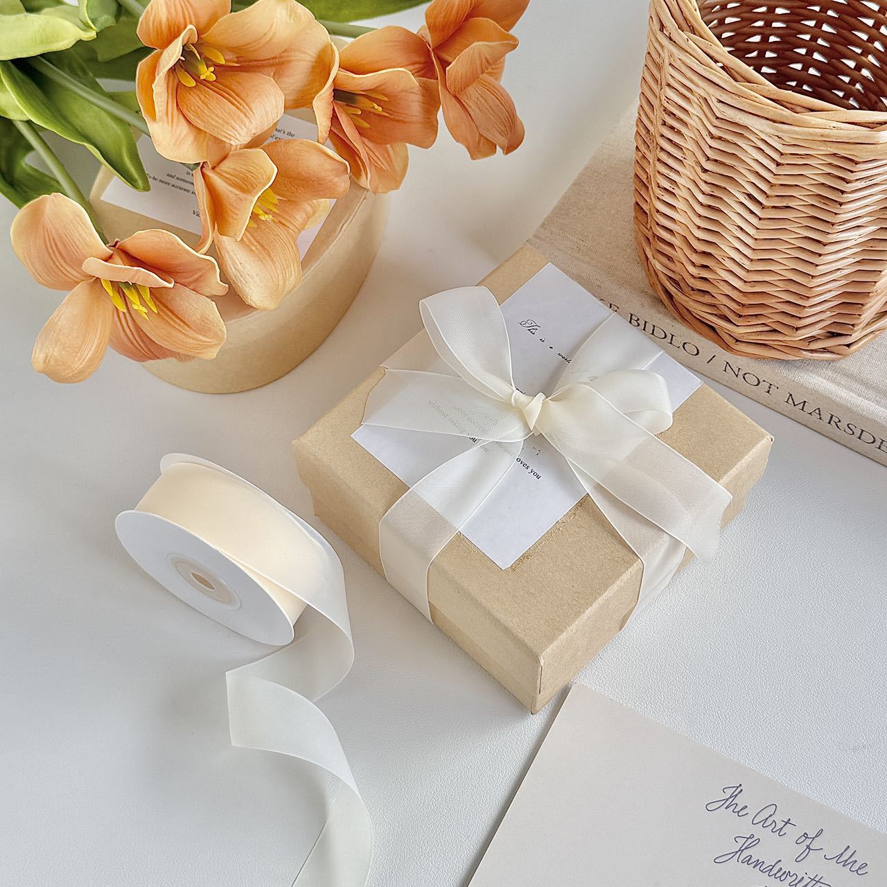 Nuevos productos de gelatina de seda seda seda de leche hilo de nieve vel de niebla caja de regalo embalaje de flores tocado material de decoración para el cabello