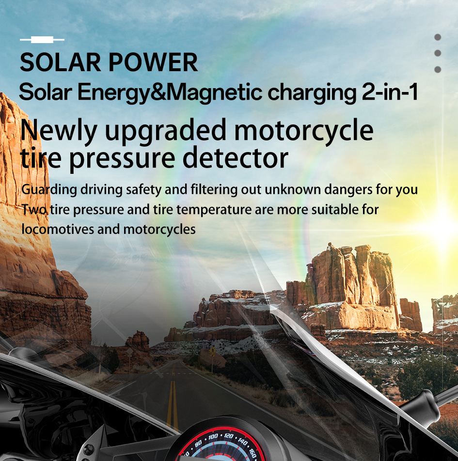 Mt20 Cross-Border Motorcycle Tire Pressure Monitor, Electric Motorcycle Detector, External Wireless Tire Pressure Detection System