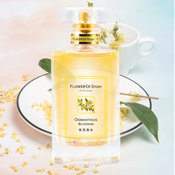 Cross-Border Southeast Asia Best-Selling Product Flower Story Osmanthus Perfume Women's Eau De Toilette Unisex Fragrance Fresh and Long-Lasting 45ml