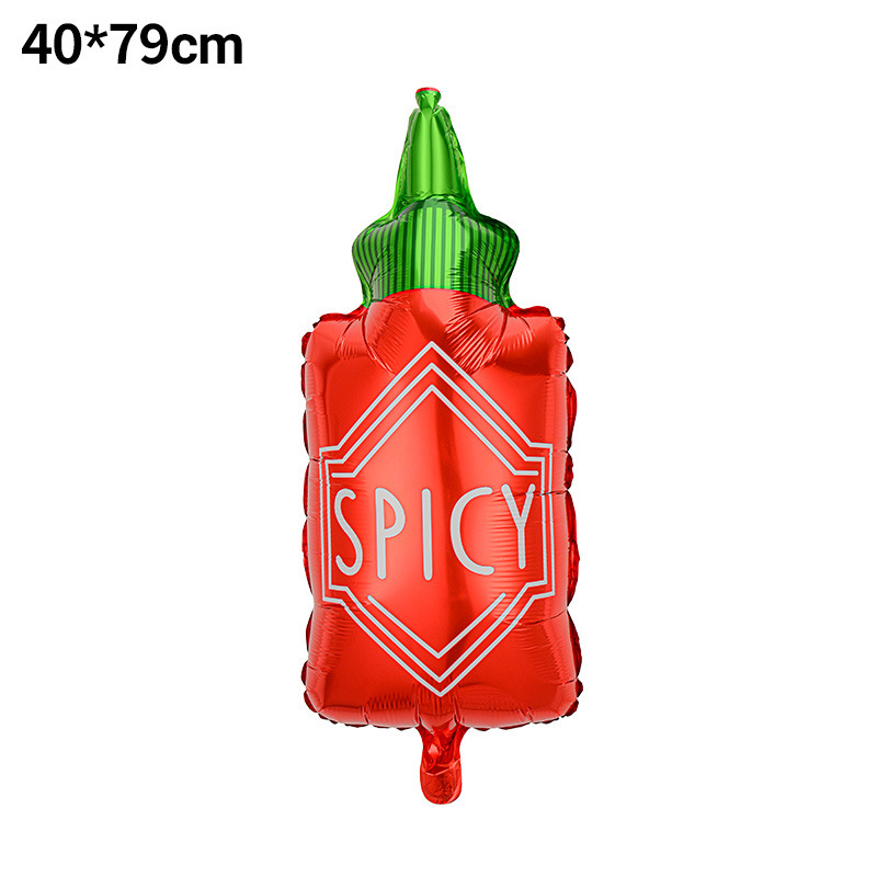 Globo de cactus transfronterizo Fiesta de carnaval Decoración Película de aluminio Burrito TACO Globo FIESTA Set