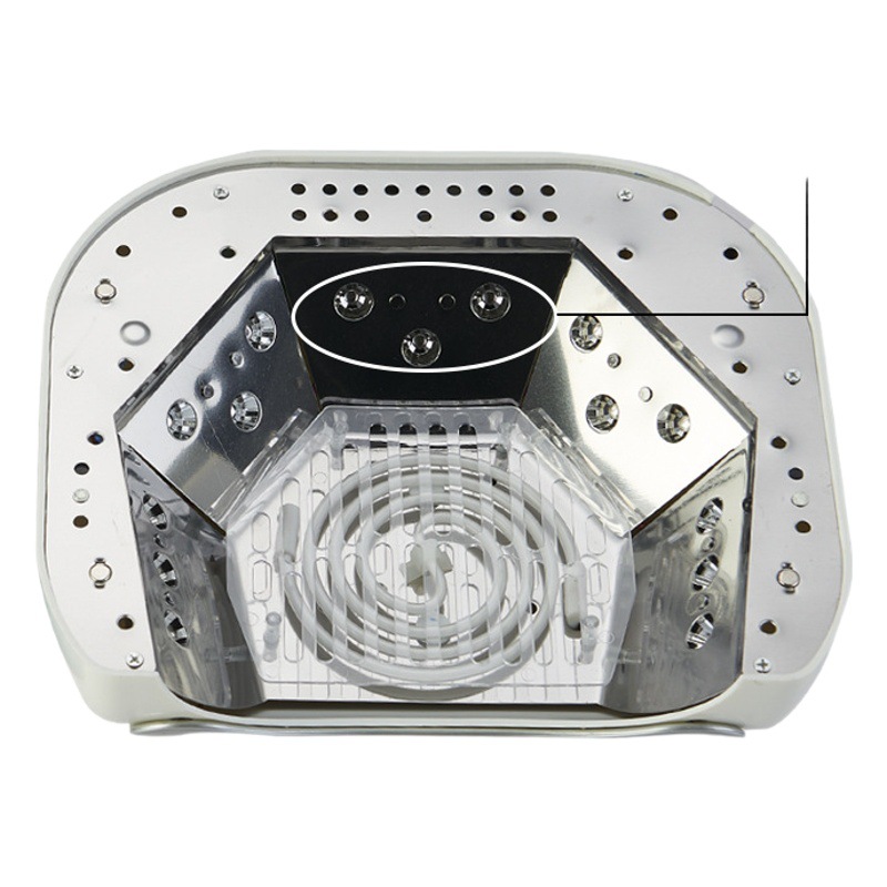 Lámpara de fototerapia para uñas de 48W con tres ajustes, lámpara LED para curado de uñas con doble fuente de luz, lámpara de curado UV, lámpara de fototerapia para uñas para uso transfronterizo.