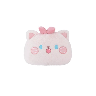 Interior Lumbar Support, Headrest - rabbit-fur-embroidered-bow-cat-headrest