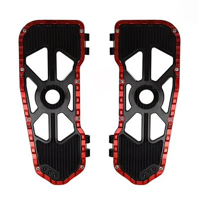 Suitable for Harley Road Motorcycle pedals - black-and-red-pedal