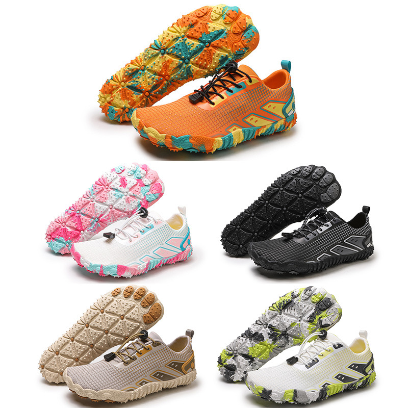 Men's and Women's Swimming Barefoot Speed Interference Water Snorkeling Shoes River Tracing Shoes Breathable Non-Slip Beach Shoes Sports Shoes Cross-Border