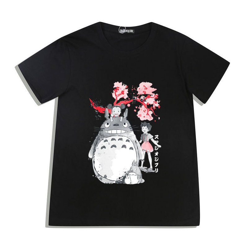2022 Hayao Miyazaki Chihiro and Chihiro anime printed peripheral cotton short sleeve two-dimensional T-shirt jacket wholesale 2022 Hayao Miyazaki Chihiro and Chihiro anime printed peripheral cotton short sleeve two-dimensional T-shirt jacket wholesale