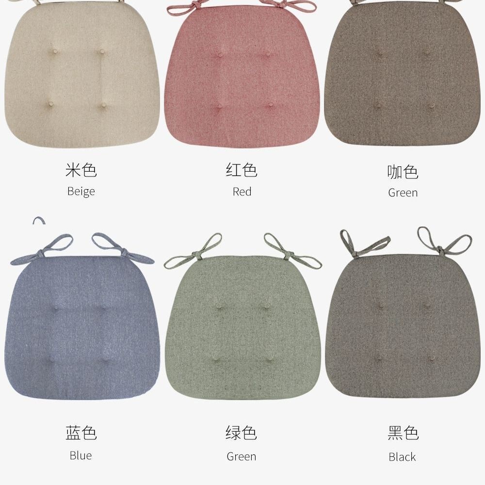 사계절식 의자 매트리스 방석 의자 매트리스 두꺼운 면 마 공용 통기 가정