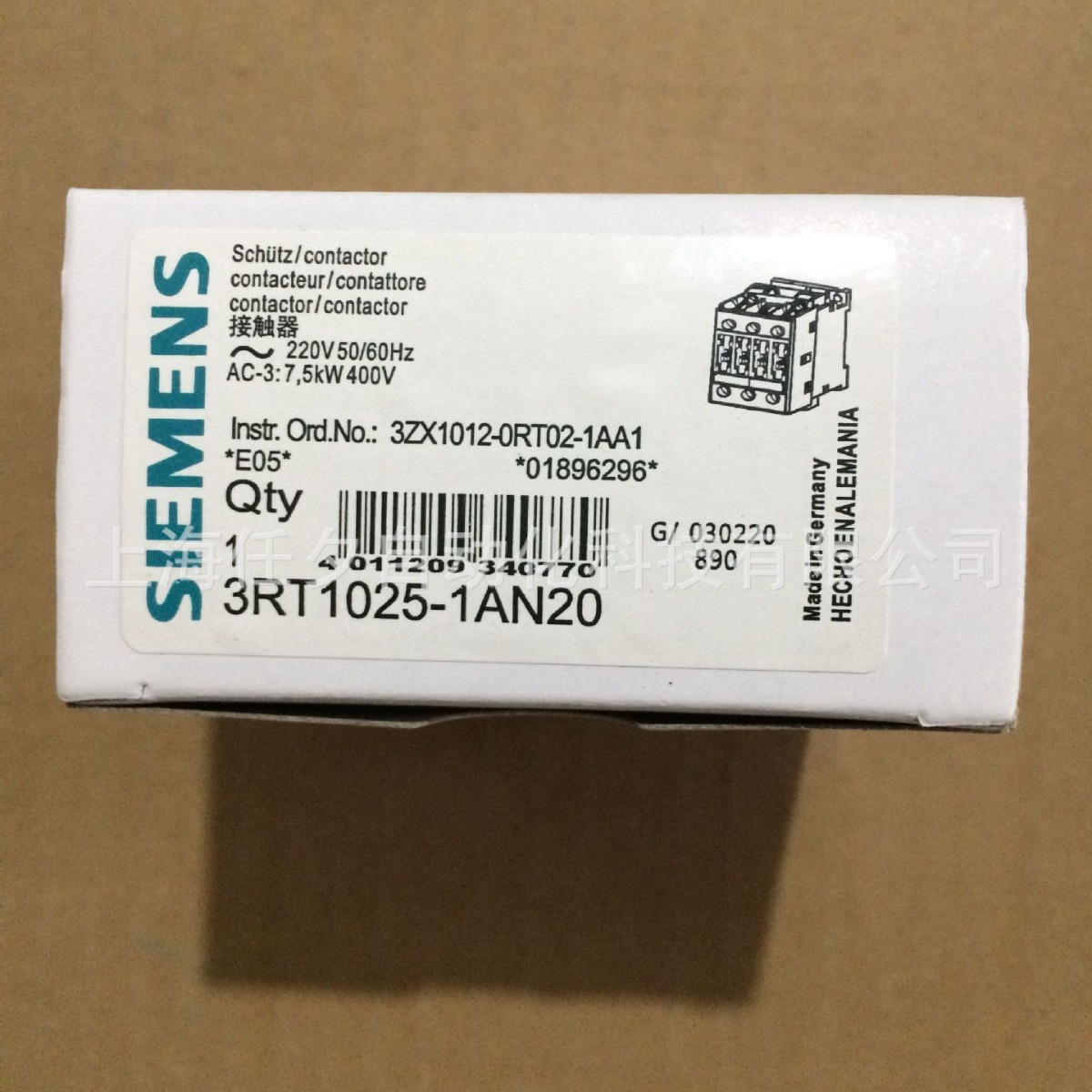 西门子接触器3RT6015-1AB01