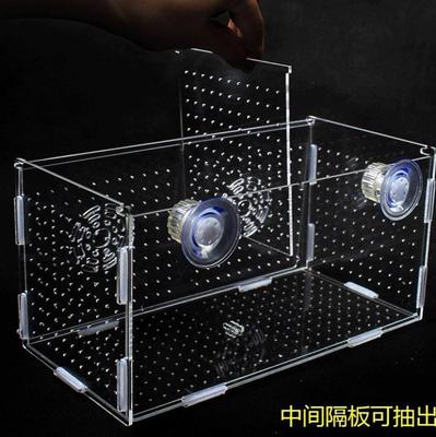 Acrylic Tortoise fish tank Seawater fish tank Isolation Box A partition Fry Fishnet Multiplication Aquarium Hooks