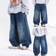 日系牛仔裤男童2025秋季新款儿童休闲长裤帅气中小童时尚牛仔裤潮