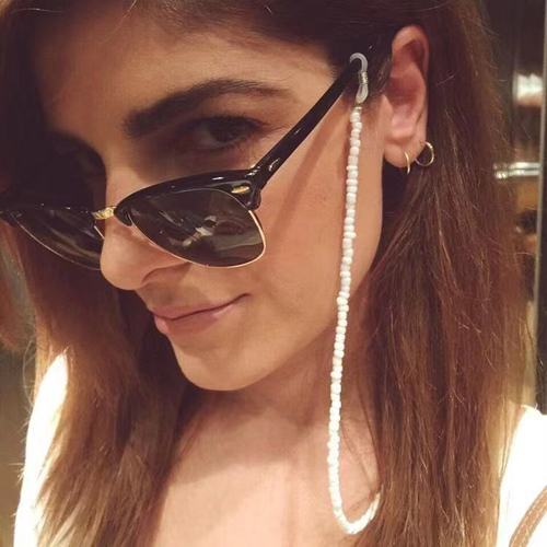 European and American fashion fixed glasses chain, beach style glasses rope lanyard, rice bead chain, anti-falling and anti-lost glasses chain