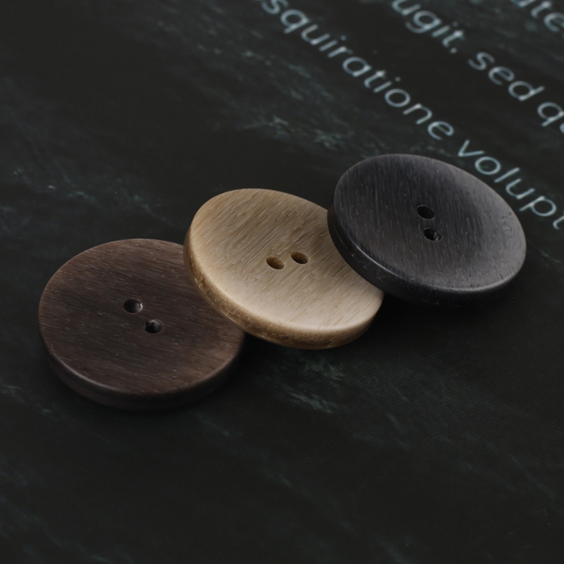 Men's and Women's Suit Buttons Matte Black Grey Coffee Beige Pattern Woolen Coat Trenchcoat Jacket Resin Two-Eye Buttons Men's and Women's Suit Buttons Matte Black Grey Coffee Beige Pattern Woolen Coat Trenchcoat Jacket Resin Two-Eye Buttons
