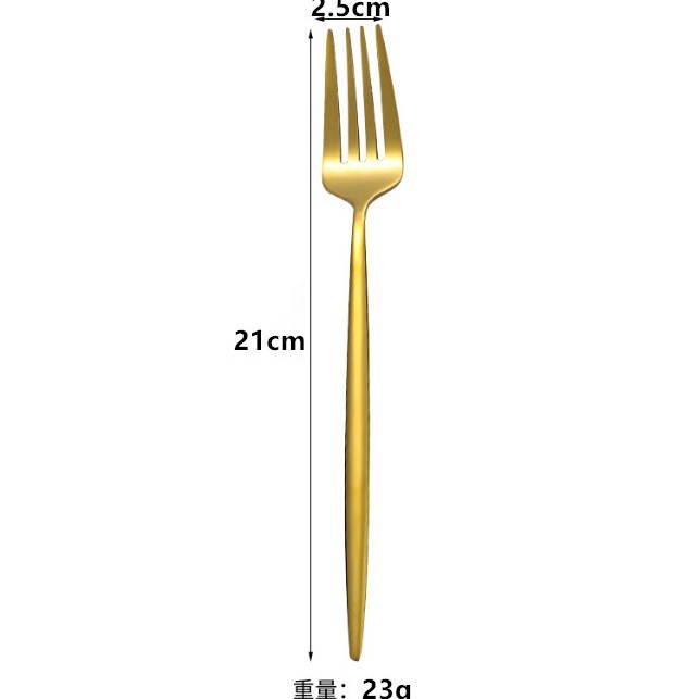 高級410ステンレス鋼のナイフ、フォーク、箸セット、ヨーロピアンスタイルの洋食食器、家庭用ステーキナイフ、フォーク、スプーン、ゴールデンコーヒースプーン|undefined
