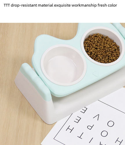 Pet bowl slant mouth cat double bowl cat bowl cat bowl cat neck bowl cat food bowl cat neck food bowl