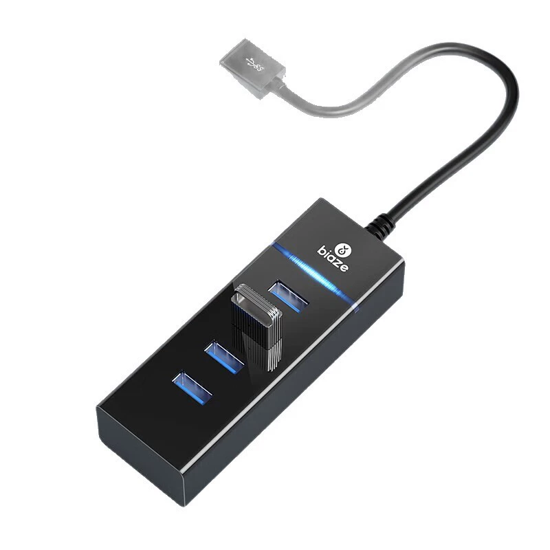 Разделитель USB Biaz USB3.0/3.2 высокоскоростного расширения на четыре порта 4-портовый концентратор GD13